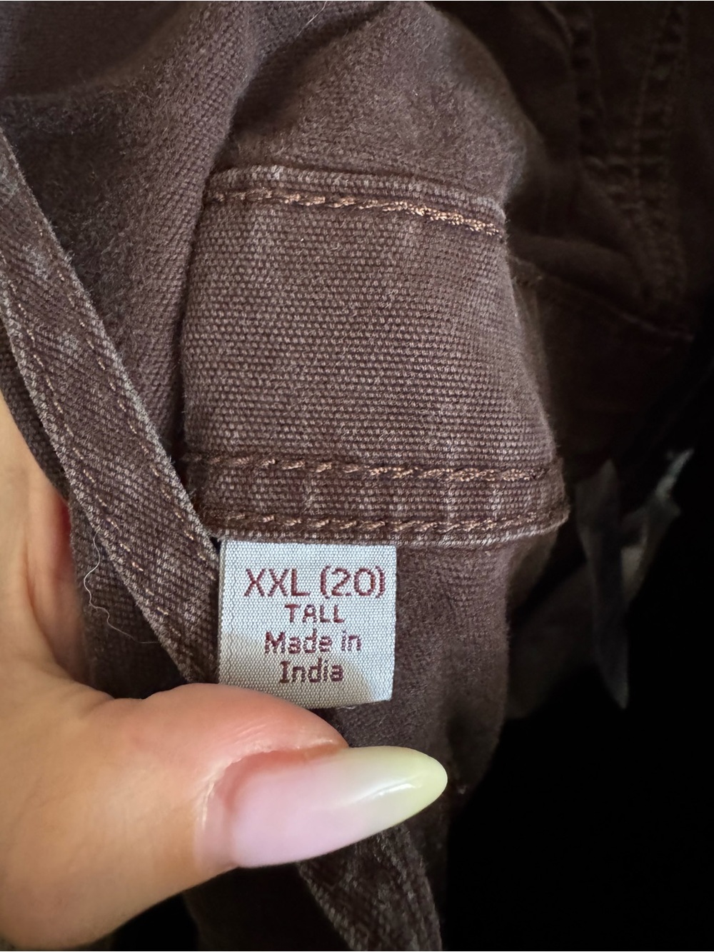 Y2K Carhartt Double Knee Ashland Dark Brown Bib Overalls ~ Size XXL Tall - Picture 3 of 6